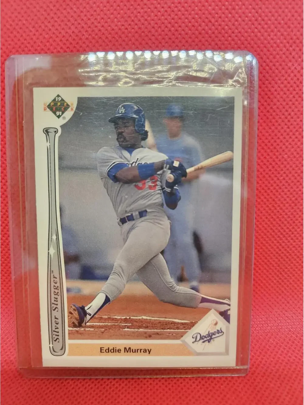 Eddie Murray - 1991 Upper Deck Silver Slugger Insert #SS6 - Los Angeles Dodgers